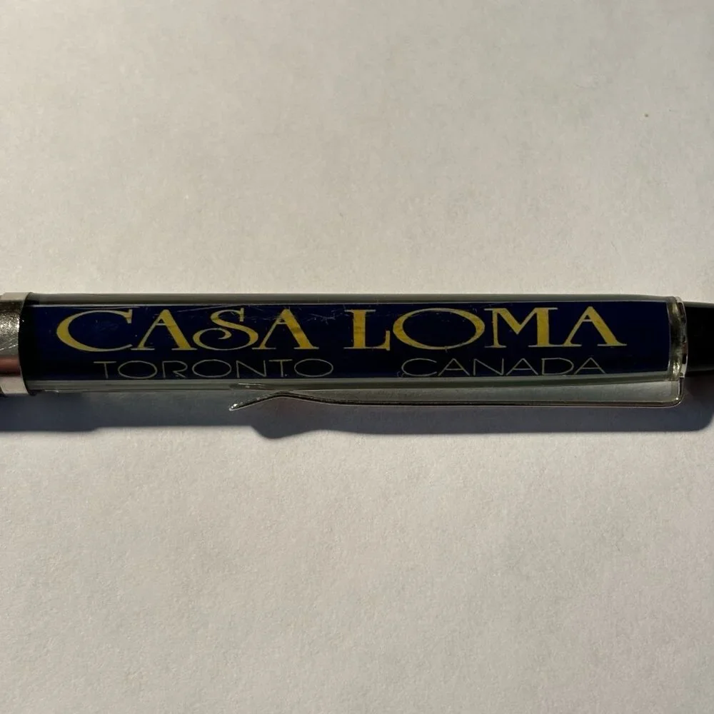 Casa Loma Toronto Canada Floaty Pen Historic Home Souvenir Collectible Vintage
